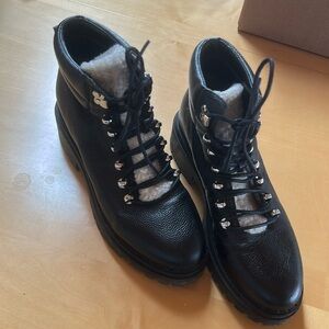 Marc Fisher Ltd black leather boots women’s 9 Mlnairy